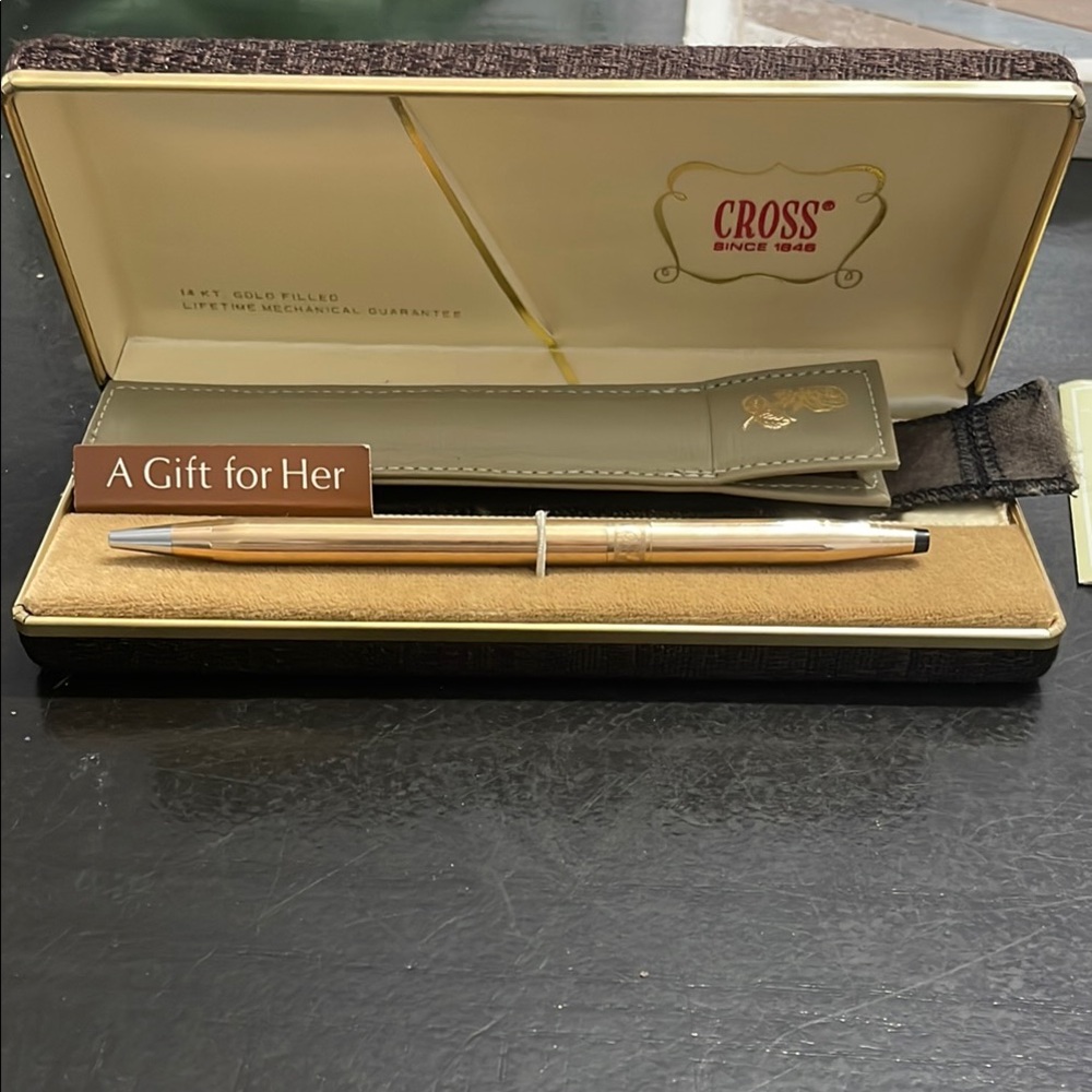 Cross 14KT Gold filled and Silver Pen Set